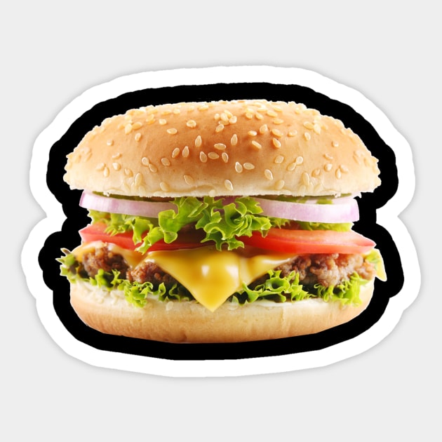 cheeseburger Sticker by MarkoShirt